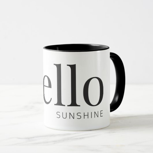 Mug Bonjour Sunshine Fun (Devant droit)
