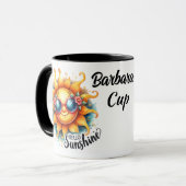 Mug Bonjour Sunshine personnalisée (Devant gauche)
