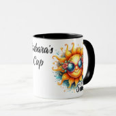 Mug Bonjour Sunshine personnalisée (Devant droit)