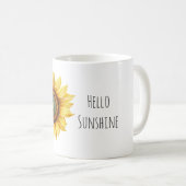 Mug Bonjour Tournesol Soleil (Devant droit)