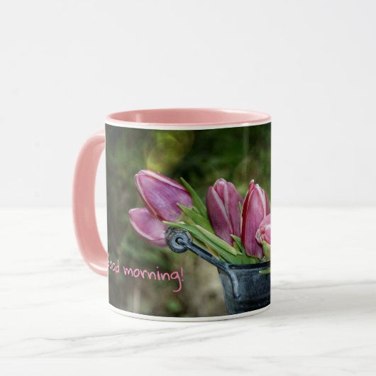 Mug Bonjour Tulipes (Devant gauche)