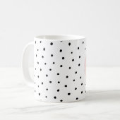 Mug Bonjour Typographie et Polka Dot Dance (Devant gauche)