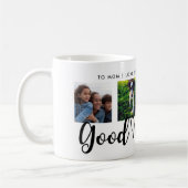 Mug Bonjour | Typographie moderne Quatre Grille photo (Gauche)