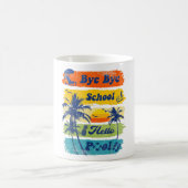 Mug Bonjour Vacances Été Bye Bye School Hello Pool Vi (Centre)