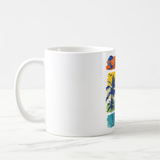 Mug Bonjour Vacances Été Bye Bye School Hello Pool Vi (Gauche)