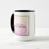 Mug Bonjour week-end (Devant gauche)