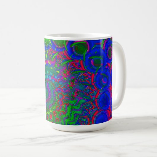 Mug Bonkers 3D fractal (Devant droit)