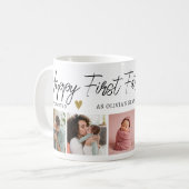 Mug Bonne 1ère Fête des pères En Grand-Père 5 Photo Co (Devant gauche)