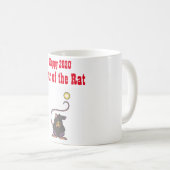 Mug Bonne année 2020 RAT chinois Nouvel an Cadeaux Zod (Devant droit)