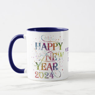Mug Bonne année 2024 Nouvelle année Eve Watercolor Par