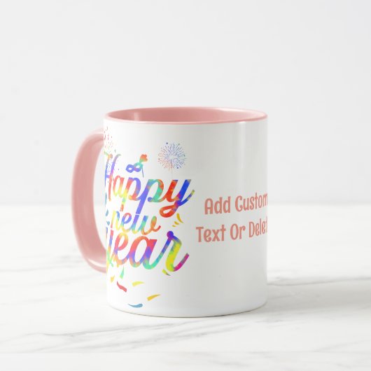 Mug Bonne année 2024 Tie Dye Party 2024 (Devant gauche)