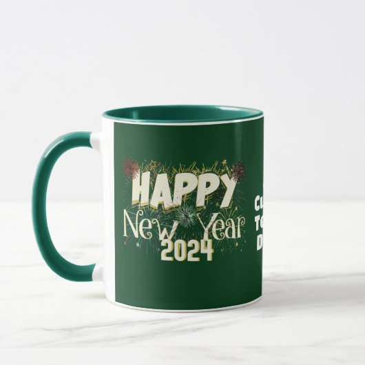 Mug Bonne année 2024 Vibrant New years Party (Gauche)