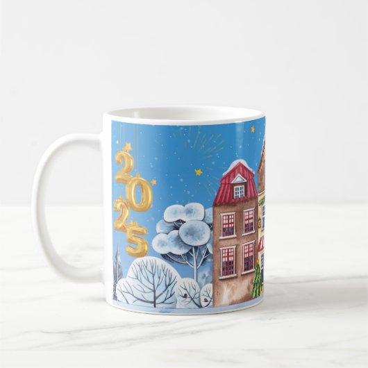 Mug Bonne année 2025 (Gauche)