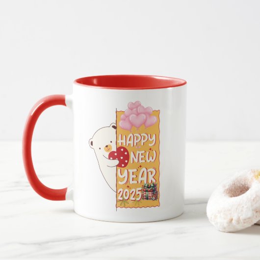 Mug Bonne année_2025 (Avec donut)