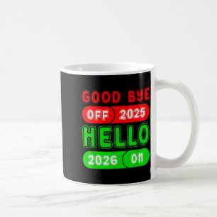 Mug Bonne année 2026 Au revoir 2025 Bonjour 2026 Match