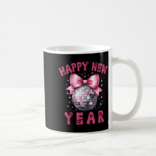 Mug Bonne Année 2026 Coquette Nk Nœud Boule Disco Femm