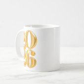 Mug Bonne année 2026 Gold Confetti Balloon Party Fa (Devant gauche)