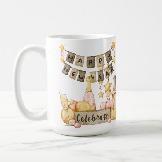 Mug Bonne année à célébrer (Gauche)