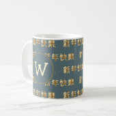 Mug BONNE ANNÉE CHINOISE | 新 年 乐 快 | Monogramme | QING (Devant gauche)