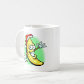 Mug Bonne année de banane de Joyeux Noël (Devant gauche)