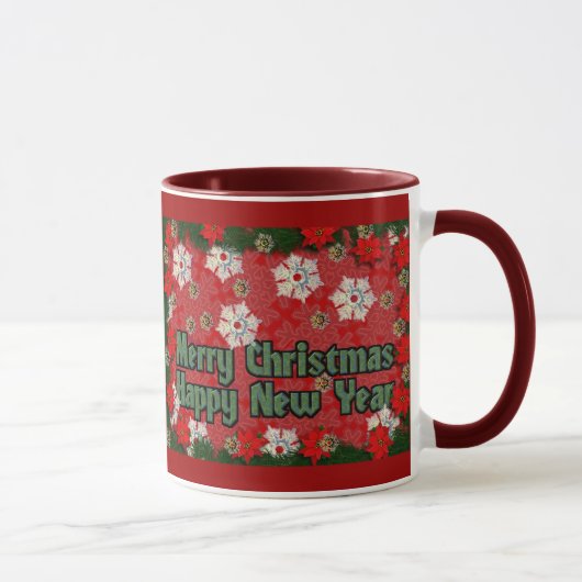Mug Bonne année de Joyeux Noël (Droite)