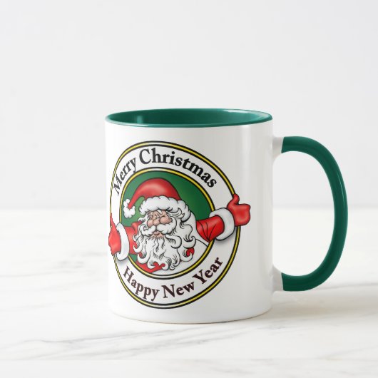 Mug Bonne année de Joyeux Noël du père noël (Droite)