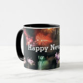 Mug Bonne année ! Design populaire,  (Devant gauche)