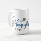 Mug Bonne Année Entre Les Chatons Sur Un Fil (Devant gauche)