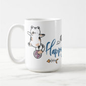 Mug Bonne Année Entre Les Chatons Sur Un Fil (Gauche)