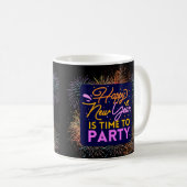 Mug Bonne année est l'heure de faire la fête (Devant droit)