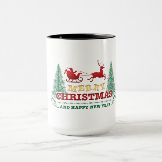 Mug Bonne année et Joyeux Noël  (Centre)