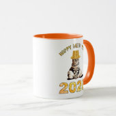 Mug Bonne année Miaou 2026 (Devant droit)