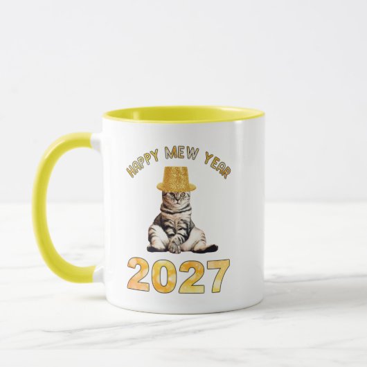 Mug Bonne année Miaou 2027 (Gauche)