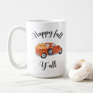 Mug Bonne automne Y'all Fall   Chutes de café saisonni