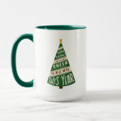 Mug Bonne bouchée et réjouissez et enfer avec cette an (Gauche)