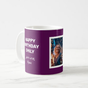 Mug Bonne Carte D'Anniversaire Avec Photo Sur Une Plum