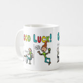 Mug Bonne chance de quitter le travail (Devant gauche)
