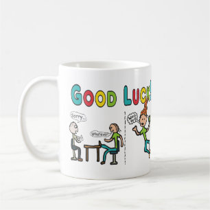 Mug Bonne chance de quitter le travail