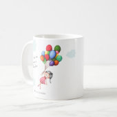 Mug Bonne chance fille collègue (Devant gauche)