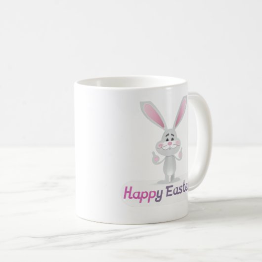 Mug Bonne conception lapin de Pâques (Devant droit)