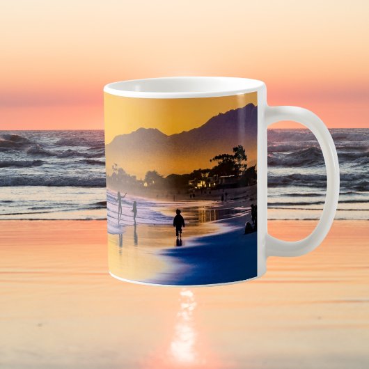 Mug Bonne danseuse de plage au coucher du soleil