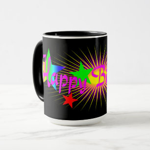 Mug Bonne fête d'anniversaire, amusant et coloré