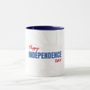 Mug Bonne fête de l'indépendance Silhouette