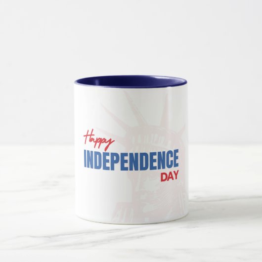 Mug Bonne fête de l'indépendance Silhouette (Centre)