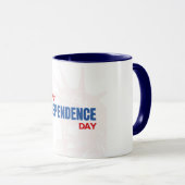 Mug Bonne fête de l'indépendance Silhouette (Devant droit)