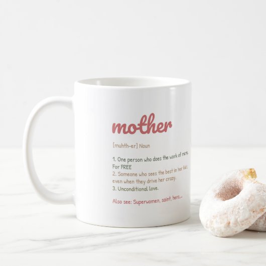 Mug Bonne fête des mères (Avec donut)
