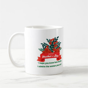 Mug Bonne Fête Des Mères Avec Amour Et Fleurs 