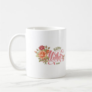 Mug Bonne Fête Des Mères Avec Amour Et Fleurs Printem