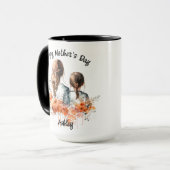 Mug Bonne fête des mères avec fille (Devant gauche)
