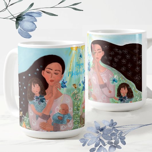 Mug Bonne fête des mères avec les enfants